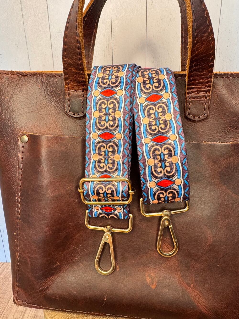 Blue Red Peach Purse Strap Blue Crossbody Bag Strap NEW Boho Bag Strap
